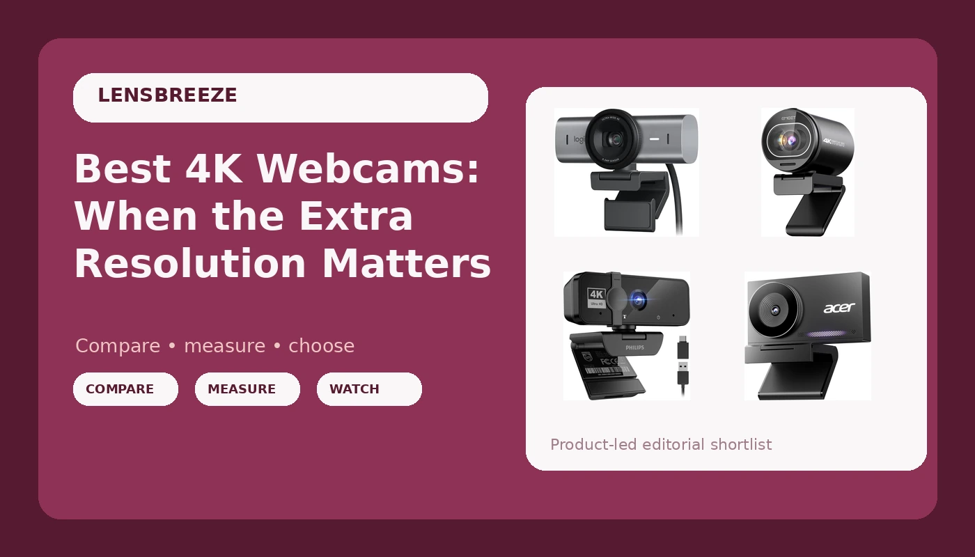 Best 4K Webcams: When the Extra Resolution Matters - LensBreeze review with measurements and honest opinion