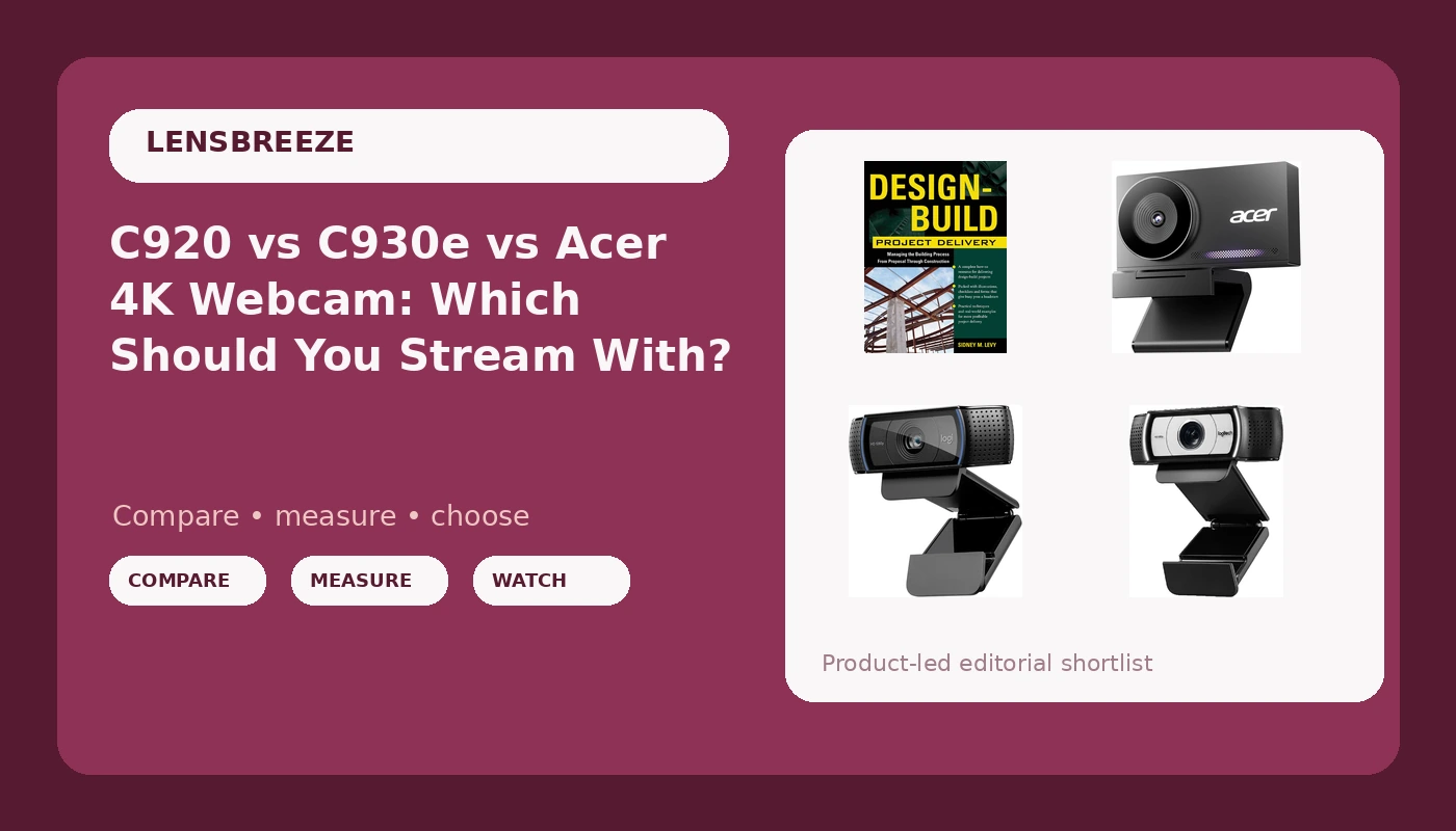 C920 vs C930e vs Acer 4K Webcam: Which Should You Stream With?