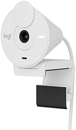 Logitech Brio 300 Full HD Webcam, 1080p, Auto Light Correction, Noise reducing mic, Priv