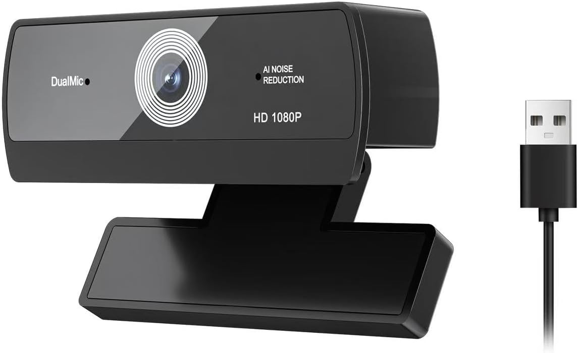 1080P HD Webcam with Auto Light Correction